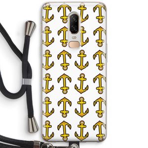 Musketon Anchor: OnePlus 6 Transparant Hoesje met koord