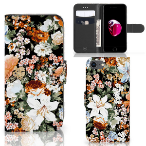 Hoesje voor iPhone 7 | 8 | SE (2020) | SE (2022) Dark Flowers