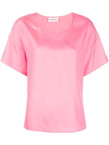 P.A.R.O.S.H. blouse en soie à manches courtes - Rose