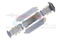 GPM - Stainless Steel Skid Plates for Front, Center, Rear chassis - Traxxas Wide Maxx