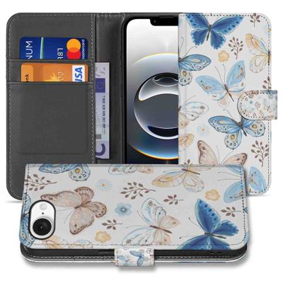 Telefoonhoesje | Met pasjeshouder | voor iPhone 16e Vlinder