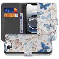 Telefoonhoesje | Met pasjeshouder | voor iPhone 16e Vlinder Telefoonhoesje | Met pasjeshouder | voor iPhone 16e Vlinder
