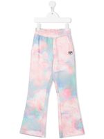 Chiara Ferragni Kids pantalon à imprimé tie dye - Rose - thumbnail