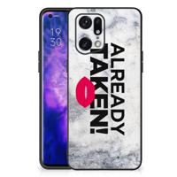 OPPO Find X5 Pro | Telefoon Hoesje | met tekst Already Taken White