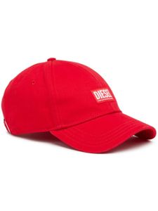 Diesel Corry-Jacq-Wash logo-appliqué baseball cap - Rouge