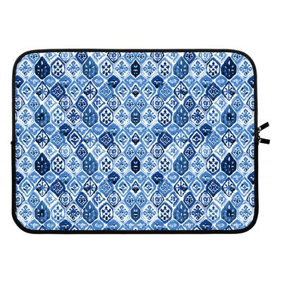 Blauw motief: Laptop sleeve 15 inch