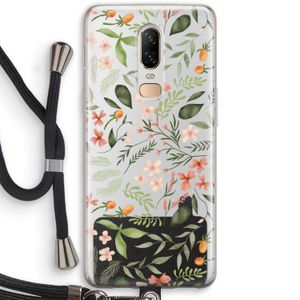 Sweet little flowers: OnePlus 6 Transparant Hoesje met koord