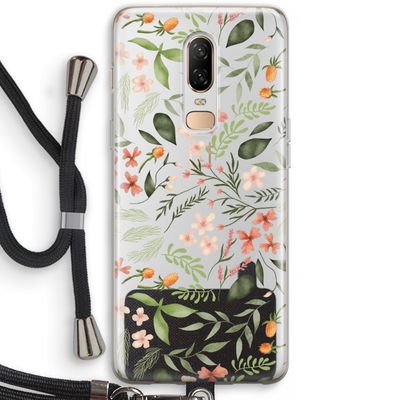 Sweet little flowers: OnePlus 6 Transparant Hoesje met koord