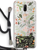Sweet little flowers: OnePlus 6 Transparant Hoesje met koord