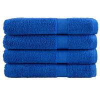 VidaXL Handdoeken solund 4 st 600 g/m² 100x200 cm blauw