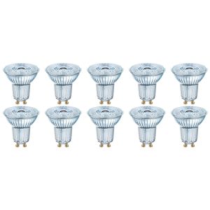 LEDVANCE - LED Spot 10 Pack - Parathom PAR16 940 36D - GU10 Fitting - Dimbaar - 5.5W - Natuurlijk Wit 4000K | Vervangt 50W