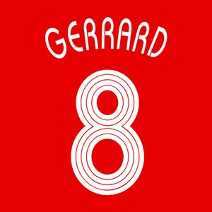 Gerrard 8 (Liverpool Bedrukking 2006-2007)