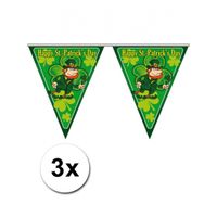 3x Themafeest vlaggenlijn St. Patricks Day   -