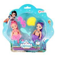 Toi-Toys Mermaids Zeemeerminpop met Accessoires, 12cm - thumbnail