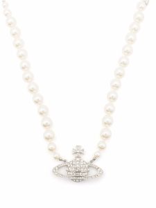 Vivienne Westwood collier Imogene Orb à ornements en cristal - Argent