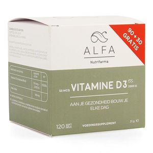 Alfa Vitamine D3 2000 IU 120 Softgels