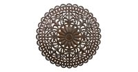 Liviza Muurdecoratie Mandala – Wanddecoratie hout gesneden – 90 cm - Hout - Rond - thumbnail
