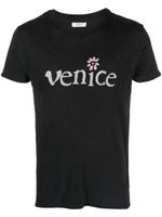 ERL t-shirt en coton à imprimé Venice - Noir