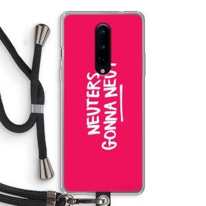 Neuters (roze): OnePlus 8 Transparant Hoesje met koord