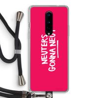 Neuters (roze): OnePlus 8 Transparant Hoesje met koord