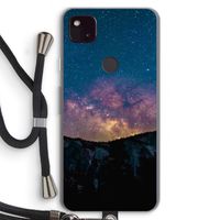 Travel to space: Pixel 4a 5G Transparant Hoesje met koord
