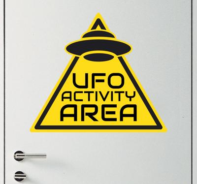 Muursticker UFO Activiteiten