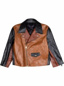 Louis Vuitton Pre-Owned veste de moto à motif Tattoo monogrammé - Marron