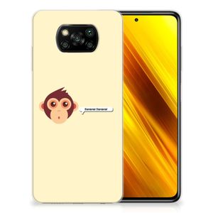 Xiaomi Poco X3 | Poco X3 Pro Telefoonhoesje met Naam Monkey