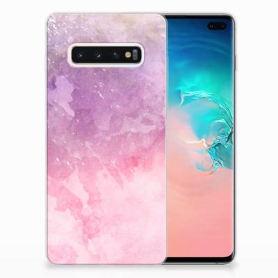 Smartphone hoesje Samsung Galaxy S10 Plus Pink Purple Paint