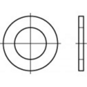 Onderlegring 15 mm 24 mm RVS A2 100 stuk(s) TOOLCRAFT 1060716