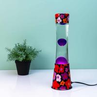 Lavalamp bloemen met roze lava