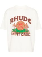 RHUDE t-shirt Saint Croix - Tons neutres - thumbnail