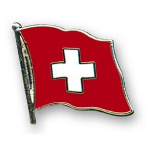 Pin Speldje/Broche - zwitserse vlag - 20 mm - supporters Zwitserland