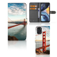 Motorola Moto G22 Flip Cover Golden Gate Bridge