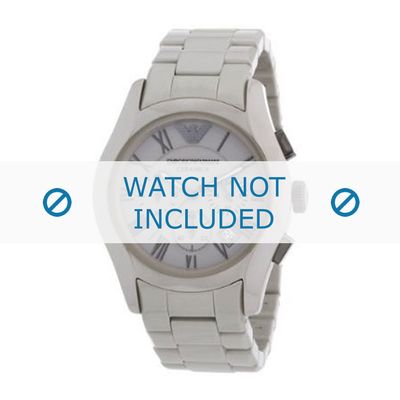 Armani horlogeband AR1459 Keramiek Grijs 22mm