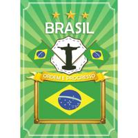 Poster Brasil - Brazilie - A2 formaat - 59 x 42 cm - papier - landen versiering