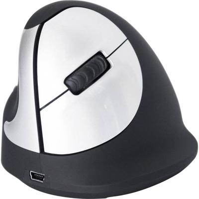 R-GO Tools RGOHEWLL Ergonomische muis Radiografisch Optisch Zwart, Zilver 4 Toetsen 1750 dpi Ergonomisch