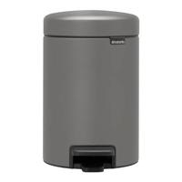 Brabantia 126260 vuilnisbak 3 l Rond Kunststof Grijs - thumbnail