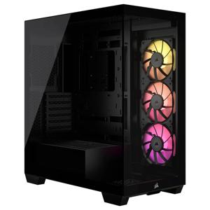 Corsair CORSAIR Geh Midi iCUE 3500X RGB (Tempere Midi-tower PC-behuizing Zwart