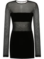 Norma Kamali robe courte Dash Dash - Noir