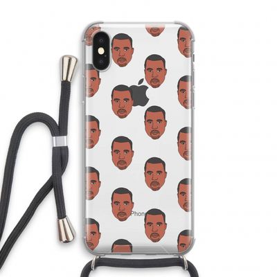 Kanye Call Me?: iPhone XS Transparant Hoesje met koord