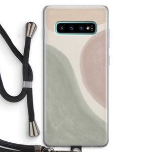 Geo #6: Samsung Galaxy S10 Plus Transparant Hoesje met koord