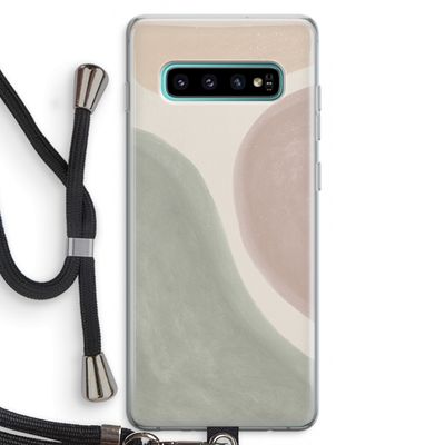Geo #6: Samsung Galaxy S10 Plus Transparant Hoesje met koord