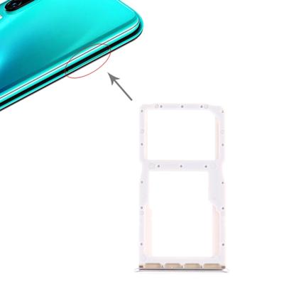 SIM-kaart lade + SIM-kaart lade/micro SD-kaart lade voor Huawei P30 Lite (wit)