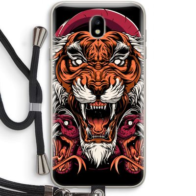 Tiger and Rattlesnakes: Samsung Galaxy J7 (2017) Transparant Hoesje met koord