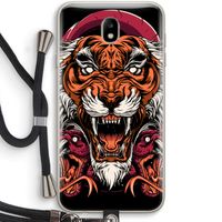 Tiger and Rattlesnakes: Samsung Galaxy J7 (2017) Transparant Hoesje met koord