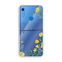 Gele bloemen: Huawei Y6s Transparant Hoesje