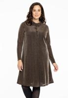 Yoek Jurk polo LUREX | Zwart | Maat 54/56 Yoek Jurk polo LUREX | Zwart | Maat 54/56