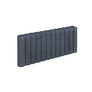 10 stuks! Mini palissadeband zwart 6x25x50 cm - Gardenlux