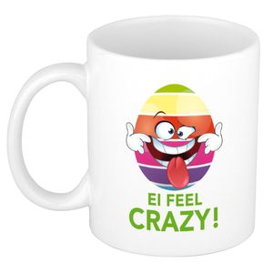 Ei feel crazy mok/ beker - Pasen mokken   -